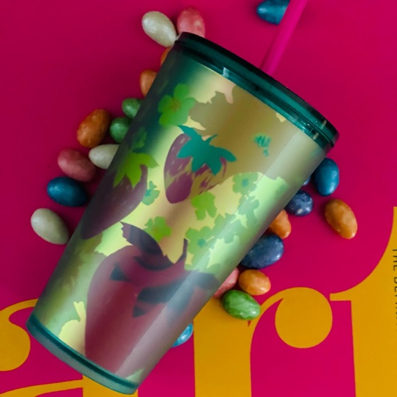 NEW🥤STARBUCKS Summer 2022 Strawberry Fields Soft Touch Grande Tumbler - Picture 2 of 6
